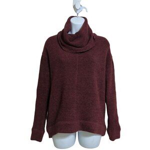 Abercrombie & Fitch Women's Maroon Cowl Neck Sweater Size XS